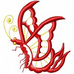 Butterfly Embroidery Design 12